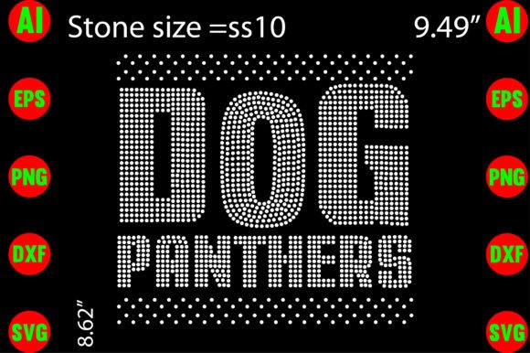 Dog Panthers Rhinestone Templates: A Designer's Take