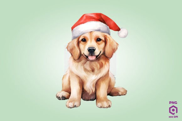 Golden Retriever Dog in Santa Hat: Embroidery Review