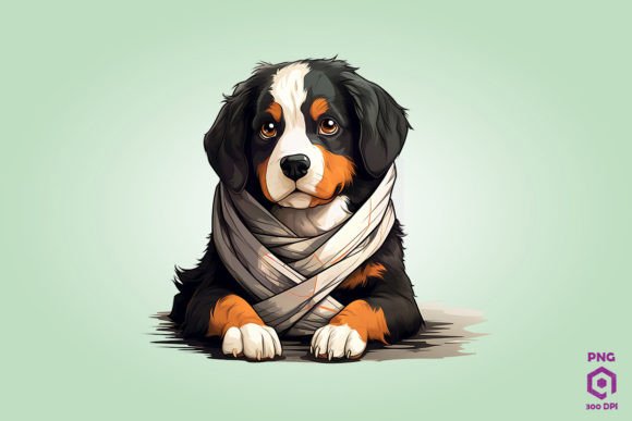 Halloween Bernese Mountain Mummy Dog – First Look
