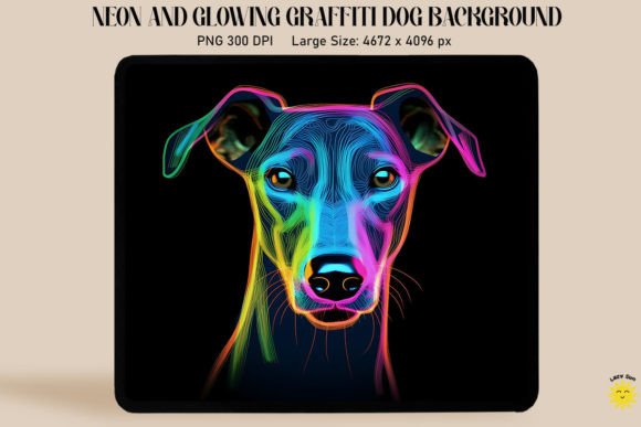 Neon Graffiti of Whippet Dog: A Designer’s Review