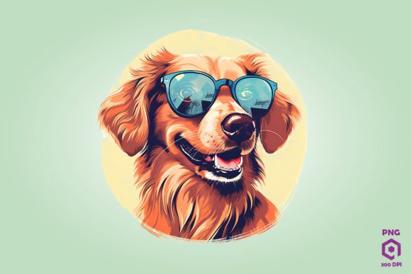 Retro Risograph Dog Clipart PNG: A Designer's Review