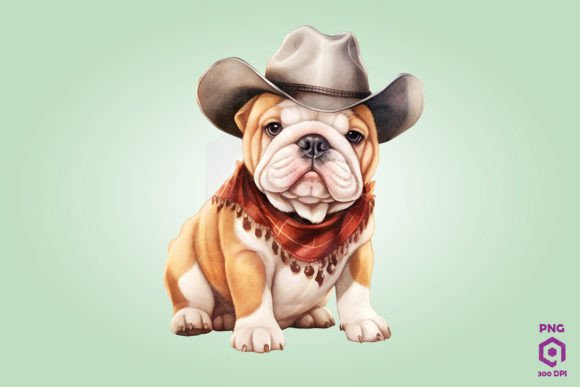 Review: Cowboy Bulldog Dog Clipart