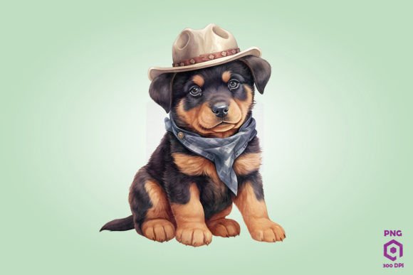 Review: Cowboy Rottweiler Dog Clipart