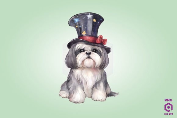 Shih Tzu Dog in Magic Hat