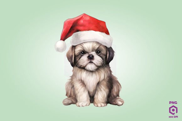 Shih Tzu Dog in Santa Hat Embroidery Review