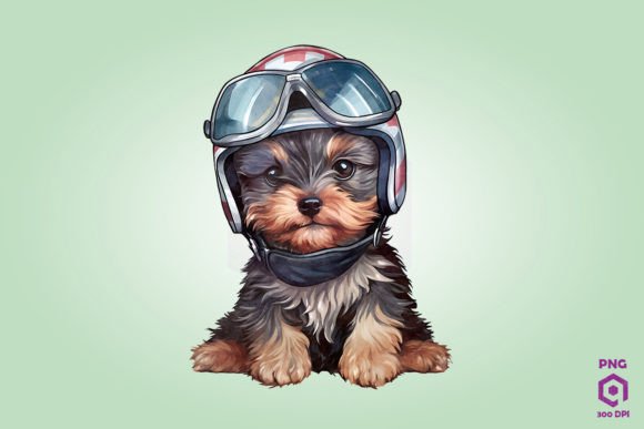 Yorkshire Terrier Dog in Helmet: A Design Review
